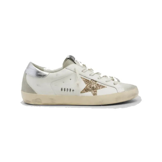 Golden Goose - White Silver Red Glitter
